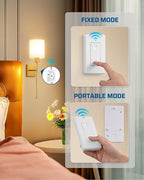 DEWENWILS Wireless Wall Light Switch Kit, No WiFi Needed Remote Control Switch for Small Appliance, Lamps, Lighting Fixture, No in-Wall Wiring, Long RF Range, 3 Pack Switches+1 Receiver