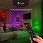 Briignite Night Lights Plug into Wall, 2 Pack 11-Color Changing Night Light with 1 Remote Control, 3000K+6000K+RGB LED Nightlight for Kids with Light Sensor, 0-100 LM Adjustable for Bedroom, Stairway