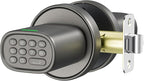 ThorBolt Door Lock Knob with Keypad Keyless Entry Door Knob Electric Coded Indoor Door Knob for Interior Doors Thickness up to 2-1/4", Bedroom, Home Office, Garage, 4xAA Alkaline Battery, M1 Titanium