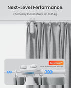 SwitchBot Automatic Curtain Opener - Bluetooth Remote Control Smart Curtain with App/Timer, Upgraded High-Performance Motor, Add SwitchBot Hub to Work with Alexa, Google Home, HomeKit