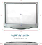 MAGNIPROS Patented 3X Large LED Page Magnifier for Reading | Eye Caring 3 Color Light Modes & Anti-Glare Lens to Reduce Eye Strain-Perfect for Small Prints, Aging Eyes, Low Vision and Seniors