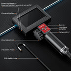 Two-Way Articulating Borescope Camera with Light: Borescope Industrial Endoscope Camera - Flexible Waterproof Inspection Bore Scope for Plumbing Automotive Sewer