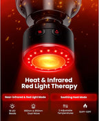 BOB AND BRAD A2 Ultra Massage Gun with Red Light Infrared Heat Head, FSA Eligible/HSA Eligible, Pro Percussion Massage Gun Deep Tissue for Fast Pain Relief, Handheld Sore Muscle Massager for Back Leg