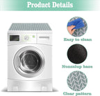 Actvty Washer and Dryer Covers for the Top, 2 Pieces 25.6'' x 23.6'' Washer Dryer Top Protector Mat, Diatomite Rubber Washing Machine Top Covers Non-Slip Scratch Protection Dust-Proof