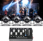 MAD OWL 12 Channel DMX dimming Controller, mini dj Lighting Controller,DMX512 Signal Protocol dimmer Suitable for Small Stage Lighting