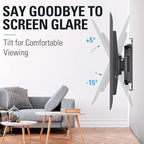 Mounting Dream TV Wall Mount for Most 32-65 Inch TV, Full Motion TV Mount with Dual Arms, Wall Mount Bracket with Swivel and Tilt, Fits 16", 18", 24" Studs, Max VESA 400x400mm, 99 LBS, MD2380-24K