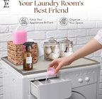 2 PC Washer and Dryer Top Cover Protectors 25" x 25", Laundry Machine Dust Guards (Beige (Sand))