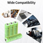 Rechargeable AA Batteries,1200 mAh, NiMH, Recharge up to 1000x Times, Pre-Charged 12-Count