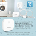 D-Link Add-on Remote Battery-Powered Water Leak Sensing Pod, Long-Range, Compatible Only with SW-A11KT, Single and Multi-Pack (SW-A2)
