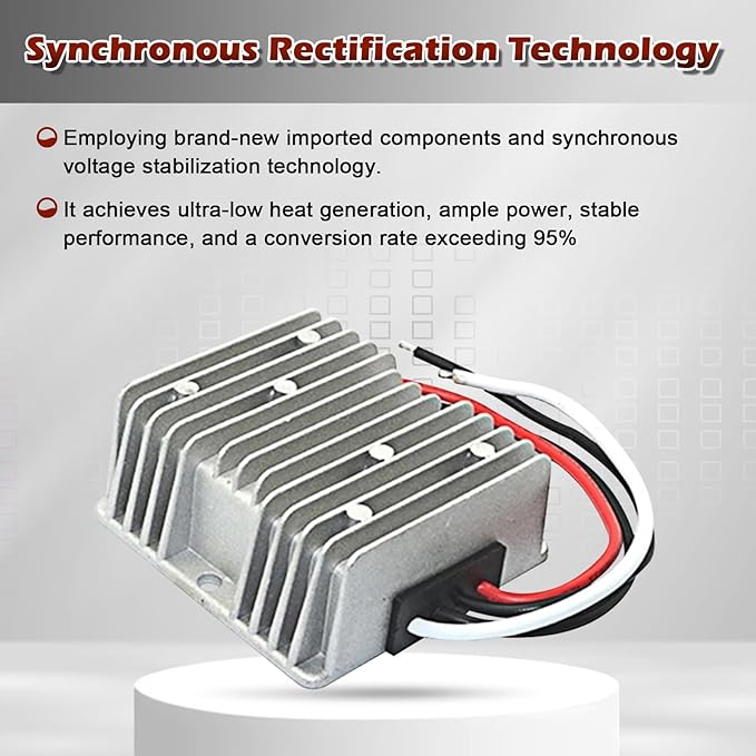 12V to 24V DC Step UP Converter DC Converter Regulator 30A 720W Power Supply Adapter for Golf Cart Club Car Truck Vehicle Boat Solar System