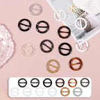 T-Shirt Clips 9 PCS, Clothes Corner Knotted Button, Fashion Alloy Pearl Rhinestone Circle Clip Buckle Round Shirt Silk Scarf