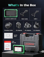 Launch X431 CRP919 EV 2026 Bidirectional Scan Tool, for Electric Vehicles New Energy Cars, All-in-One Full System Diagnostic Scanner, 43+ Reset, ECU Coding, CANFD&DOIP, FCA AutoAuth, 2Yrs Free Update
