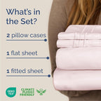 Queen Size 4 Piece Sheet Set - Comfy Breathable & Cooling Bed Sheets Set - Hotel Luxury Bedding for Women, Men, Kids, Teens, Boys & Girls - Deep Pockets, Soft, Wrinkle Free - Oeko-Tex - Lavender Pink