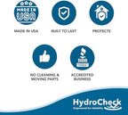 HydroCheck Water Sensor Alarm, Smart Water Leak Detector for Home & Basements | Made in The USA | Automatic Flood Detectors and Water Alarm, Pure Water Capable (WaterWatcher)