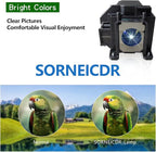 SORNEICDR EL PLP54 Replacement Projector Lamp Bulb Compatible with EPSON V13H010L54 Powerlite Home Cinema 705HD S7 79, EX31 EX51 EX71 H310A H311A H331A H327B H327C H328A H328B H328C H331B H331C