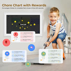 Digital Calendar, 15.6" Electronic Calendar For Wall, 1080P IPS Touchscreen Smart Family Planner& Chore Chart, Two - Way Sync With Phones Supports All Google Play Apps, Wall/Desk Mountable
