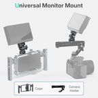 Leaplumin Field Monitor Mount Monitor Holder,1/4" Screw for 5" & 7" Field Monitor Mount Support 360° Swivel &180° Tilt Adjustment,Aluminum Camera Monitor Mount for Camera/Phone Cage