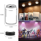 Yiliaw 3 Pack LED Puck Lights Remote Control 16 Color Changeable Under Cabinet Lights, Battery Operated Lights Night Light with Dimmer & Timmer for Closet Bedroom Kitchen, Black