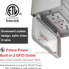 2 pack Porch Lights with GFCI Outlet,Dusk to Dawn Motion Sensor Outdoor Lights,3 Lighting Modes White Front Door Lights,Waterproof Exterior Light Fixture,Outside Wall lamp for House Patio Garage