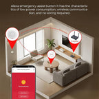 Hapippofa Caregiver Call Button Wireless Call Button for Elderly at Home,WiFi Panic Button,Life Alert Systems for Seniors No Monthly Fee (whiter4)