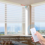 Rollerhouse DC12V EY2512 Shade Motor Electric Blind Motor Remote Control Wired Compatible with 38mm Shade Tube DIY Electric Roller Blinds/Shades