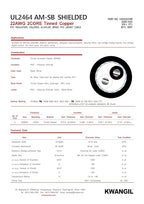 KWANGIL 2C 22AWG AMSB Shielded Cable Wire (UL2464) - Highly Flexible Str TC, PVC Ins, OS+TC BRD, PVC JKT for CNC Machine, Stepper Motor, VFD Spindle (Matte Black 100FT)