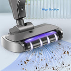 Diydeg Wet Dry Vacuum Cleaner, 550ml Water Tank Spray Automatic Vacuum Mop Electric Hardwood Floor Area Rug Cleaner, Hard Floor Cleaner and Mop