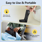 Comfytemp Air Compression Therapy Device K1011, Cordless Leg Massager for Circulation and Pain Relief, Portable Foot and Calf Massage Boot, Ideal for Dad Men Mom Women Seniors (1 Pack)