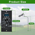 Digital Thermostat Kit Compatible with Traeger Pro 34 20 22 Series Wood Pellet Smoker Grills,Thermometer Control Panel Replacement Parts with Dual Meat Probe BAC365