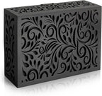 Black Decorative Doorbell Cover Box,Weather Protection Housing Modern Black – Sleek Wall-Mounted Decorative Door Bell Cover Plate – Noise-Reducing (large seize (9.84” x 7.87” x 3.15”))
