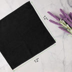 UNIMADE Washcloths - 20 Pack - Face Towels (12" x 12"), Highly Soft Wash Cloths and Hand Towels, Fast Drying Multi-Purpose Microfiber Cleansing Cloths for Bathroom, Hotel, Spa, and Salon - Black