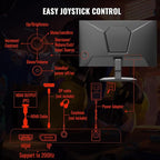 SANSUI Gaming Monitor, 24 Inch 200Hz 180Hz, FHD 1080P 1ms 110% sRGB Computer Monitor, HDMI DP Ports VESA Support for Game Office (HDMI Cable Included)