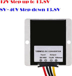 MGGi DC/DC 8V-40V Step Up Step Down to 13.8V 10A 138W, Boost Converter Voltage Regulator, Power Adapter Voltage Booster, Reducer Waterproof Module Transformer for Golf Cart Club Car Truck Vehicle