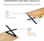 Anji Mountain Monitor Stand - Desktop Organizer & Laptop Riser, Ergonomic Monitor Riser, Space-Saving Monitor Stand for Desk, Durable Construction, Easy Assembly, Ideal for Home & Office,Natural