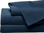 Cozy Earth Luxury Bed Sheet Set - 100% Viscose from Bamboo Fabric, Ultra-Soft & Breathable, Fits Regular & Deep Pocket Mattresses up to 20" - 4 Pieces Twin Sheet Set Pacific Blue
