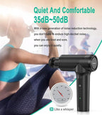 Medcursor Massage Gun - High Intensity Brushless Motor, Handheld Percussion Deep Tissue Massager with 6 Massage Heads for Sore Muscle and Stiffness, Gifts for Father/Dad (Black)