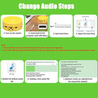 JRGKJCP 16 Minutes Voice Recorder, Record Custom Message for Crafts, Stuffed Bear, Baby Doll, and Pillow (Yellow)