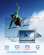 UtechSmart USB C Hub, Ethernet Multiport Adapter 6 in 1 USB C to HDMI Dock Compatible for MacBook Pro/Air, Chromebook, Dell XPS, HP and Type C Devices (Gigabit Ethernet 100W PD 4K HDMI USB 3.0) Black