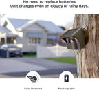 eMACROS Solar Wireless Driveway Alarm — 1/2 Mile Long Range Motion Sensor for Long Driveways, Homes & Large Properties, Outdoor Weatherproof Security Alert System, Plug‑in Receiver