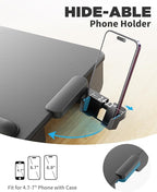 SAIJI Laptop Lap Desk, Portable Laptop Desk for Bed - Fits Up to 17" Laptops & MacBook,Lightweight Lap Tray Table with Storage Drawer, Lap Desk with Cushion, Lap Stand for Bed & Couch