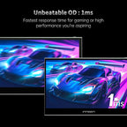 INNOCN 15.6" Portable Monitor OLED Touch Second Screen for Photo Editing with 4K, 100% DCI-P3, 100000:1, 10Bits, USB C External Monitor for Laptop,PC, Phone,Consoles, Brown, PU15 Pre C6