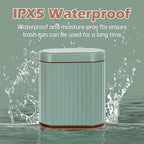 ELPHECO Bathroom Trash Can with Automatic Lid 2 Gallon Sensor Trash Bin, Smart Garbage Can IPX5 Waterproof Trash Bin, Small Slim Trash Can, Motion Sensor Wastebasket for Office, Kitchen, Sage Green