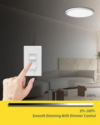 4Pack 12 Inch Dimmable LED Flush Mount Ceiling Light Panel,24W 2520LM,2700K-6000K Adjustable Color,Ultra Thin Round White Ceiling Light Fixture for Hallway Kitchen Bedroom Home Office