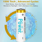 DMK POWER Rechargeable AA Batteries,2800mAh High Capacity Batteries 1.2V NiMH Low Self Discharge (4pcs)