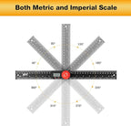 UNIPEC Digital Angle Finder Protractor, Angle Finder Ruler, 7inch 200mm 7inch/200mm, Angle Measuring Tool for Woodworking,Carpenter,Construction,DIY Measurement