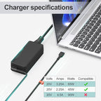 65W USB-C Laptop Charger Compatible with Lenovo Yoga,Chromebook,ThinkPad T490 X380 L490 E480, ADLX65YDC3A ADLX65YLC3A 65w Laptop Adapter