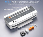 Buyounger 3-10 Mil Laminator Machine, 4-Roller Commercial Laminator Machine with 50 Laminating Sheets, 13 Inch Laminating Machine 11X17 with 1000mm/min Speed & REV Jam-Free for Office School Home