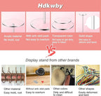 Hdkwby Acrylic Hat Display Stand 3 Pack- Thickened Base for Helmet, Wig - Multi-Use for Perfumery, Watch, Glass, Jewelry Collectibles - Home, Office, Retail, Salons, Hotels, Malls ( 11.8Inch Height)