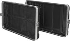 Sound Town Lightweight 6U PA DJ Rack/Road Case with 5U Rack Space, ABS Construction, 19” Depth, Retractable Handle, Wheels and Heavy-Duty Latches (STRC-A6UT)