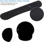 Mouse Pad Keyboard Wrist Rest, Gel Non Slip Rubber Wrist Support Rest Mouse Pad for Home Office, Computer Laptop Desk Typist Gamer, Comfy Cushion Mousepad with Memory Foam Ergonomic, Galaxy Forest